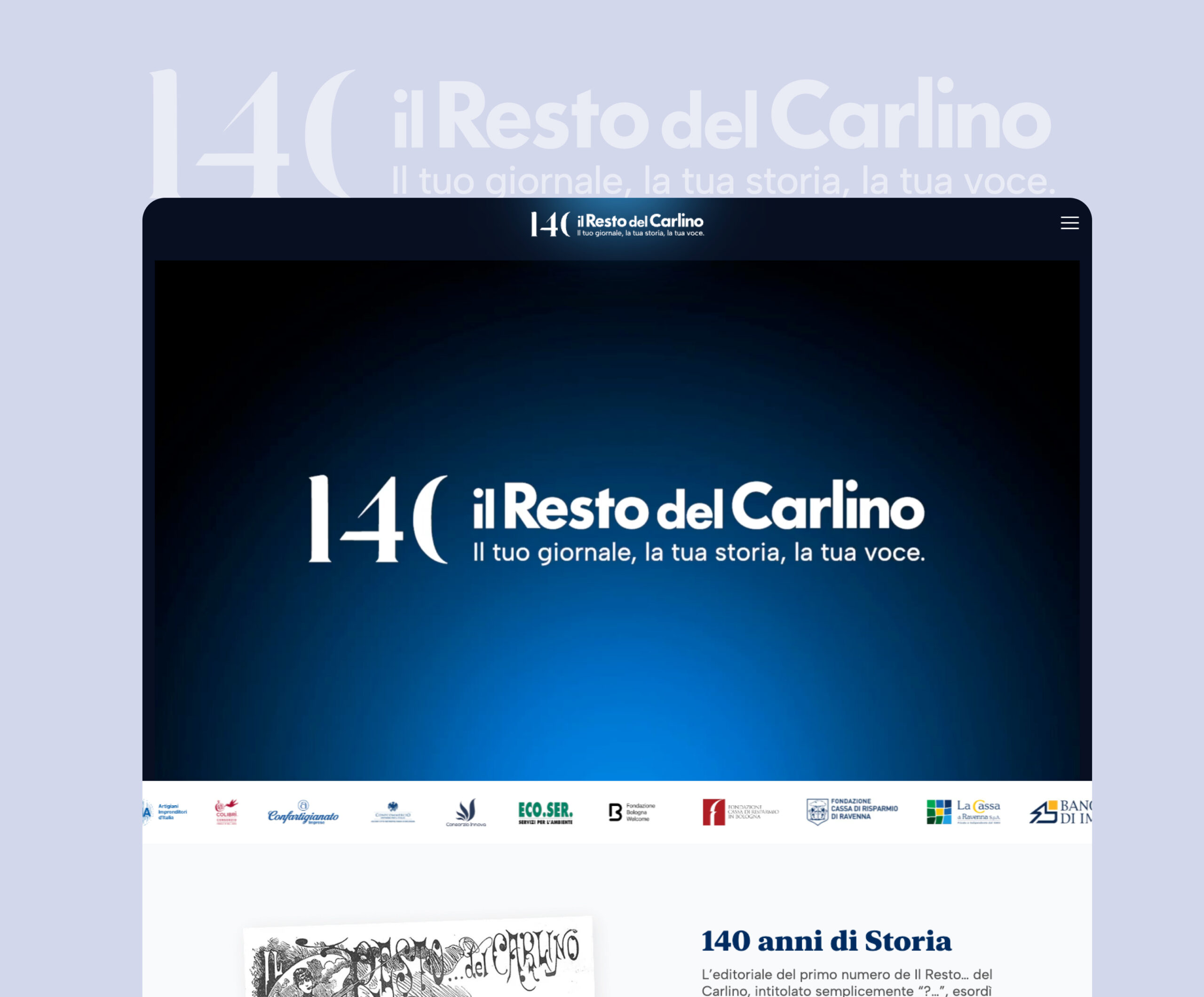 Landing Page – 140 Anni Il Resto del Carlino