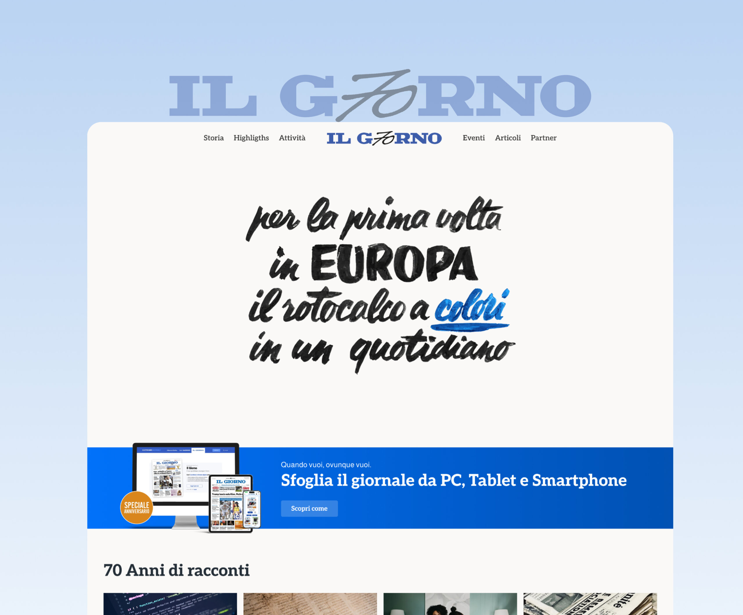 70 Anni Il Giorno